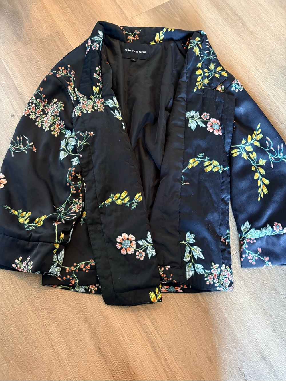 Who What Wear Floral Kimono Jacket - Picture 3 of 4